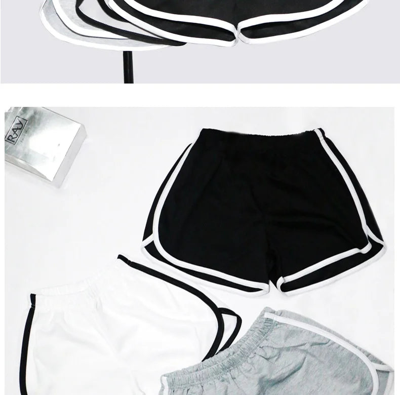 Pantalón corto elástico para mujer, holgado, de secado rápido, fino de verano, para fitness, ocio y ropa exterior. Instagram
