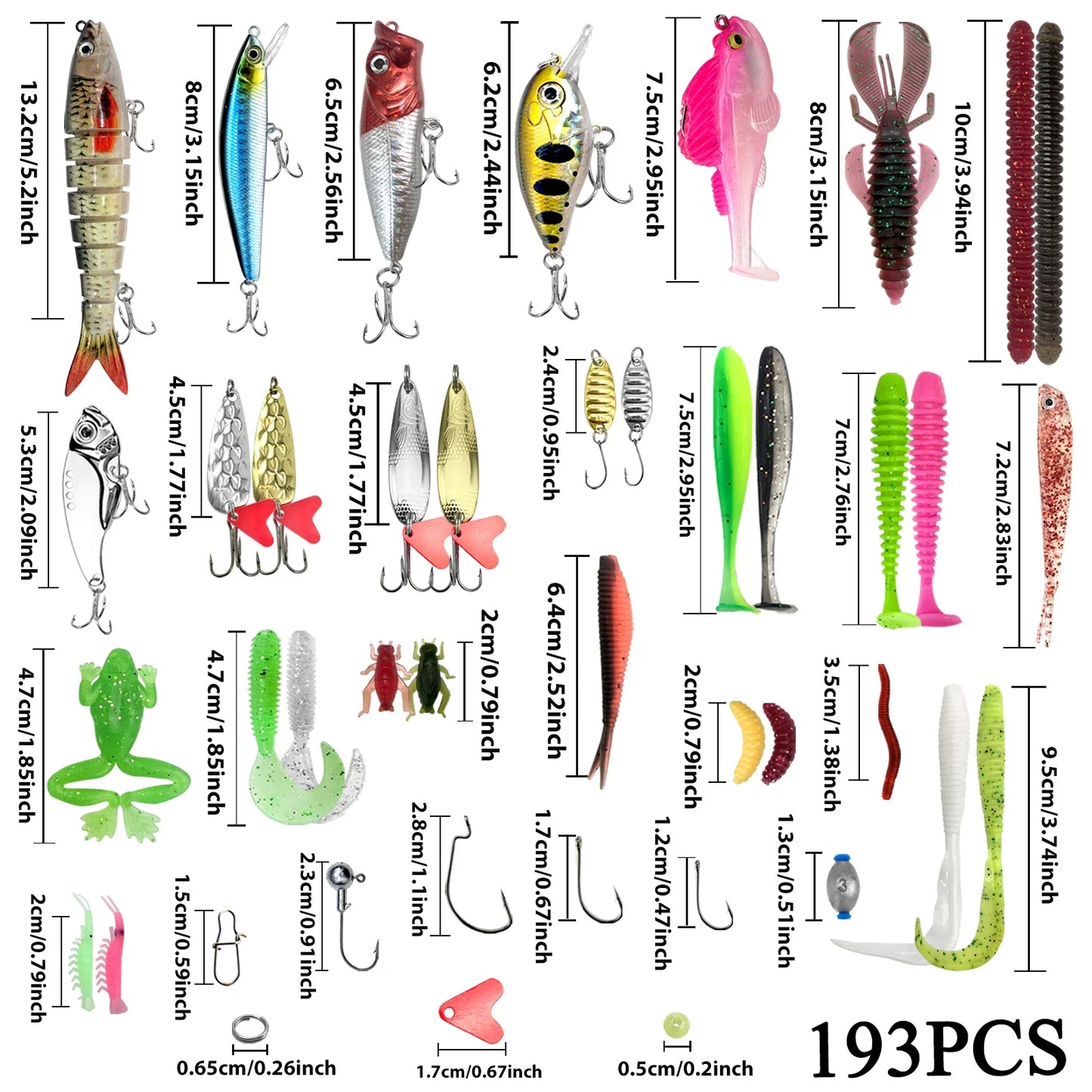 Kit de leurres de pêche pour truite, brochet, basse, multi-leurre, ensemble de matériel superposé, équipement professionnel, 83/133/193/239/409 pièces