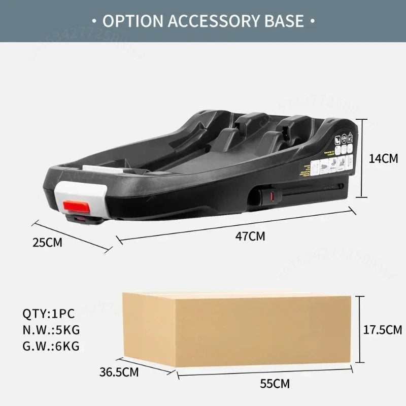 Cochecito de bebé 4 en 1, silla de coche para niños con base ISOFIX, cochecito de lujo portátil y ligero para recién nacidos