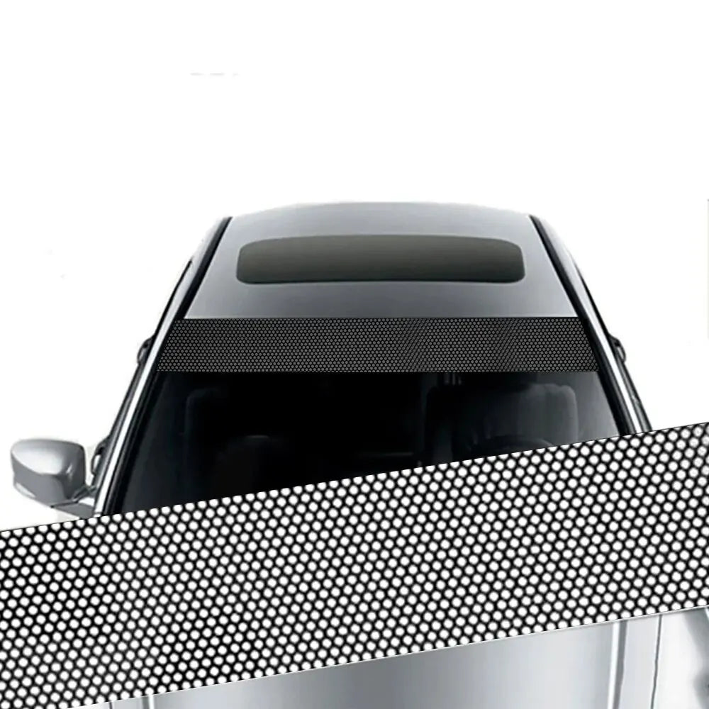 Car Windshield Sun Shade Stickers, 3D Vinyl Film for Car Front Windshield, Decorative Rear Sun Visor Stickers