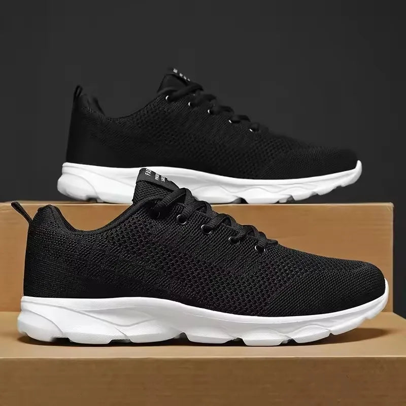 Zapatillas transpirables casuales para hombre, zapatos blancos de correr de verano, ligeros y suaves, calzado deportivo para hombre, talla 35-45