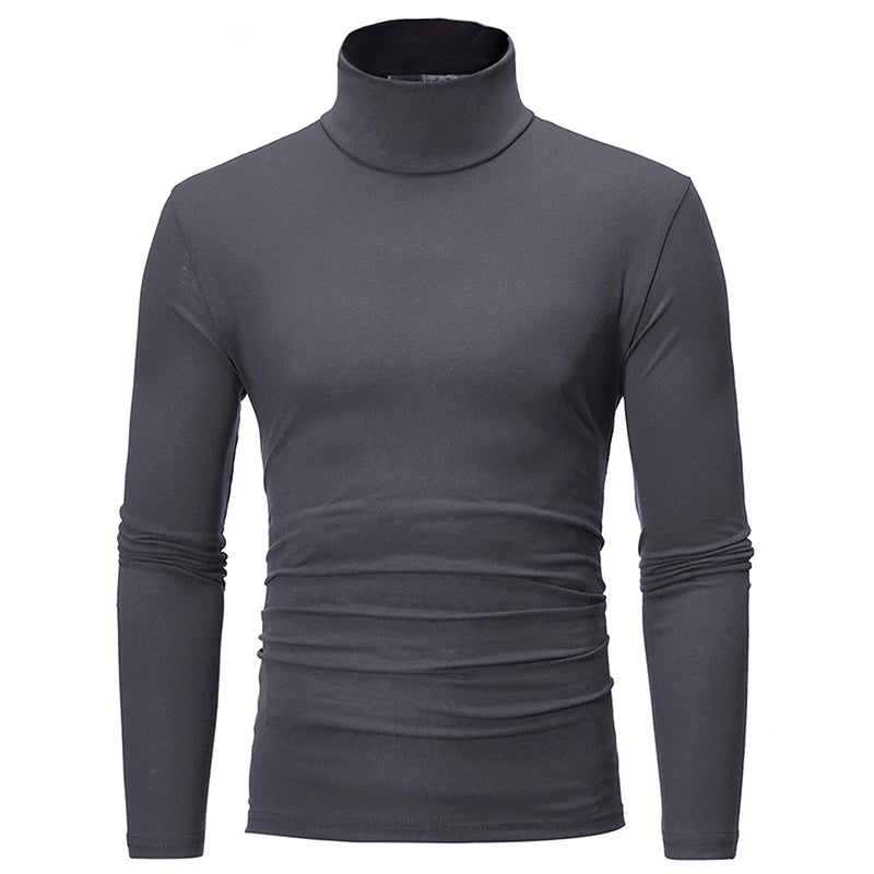 Sous-Vêtement Thermique Col Haut Homme — Mince Manches Longues Hiver Automne