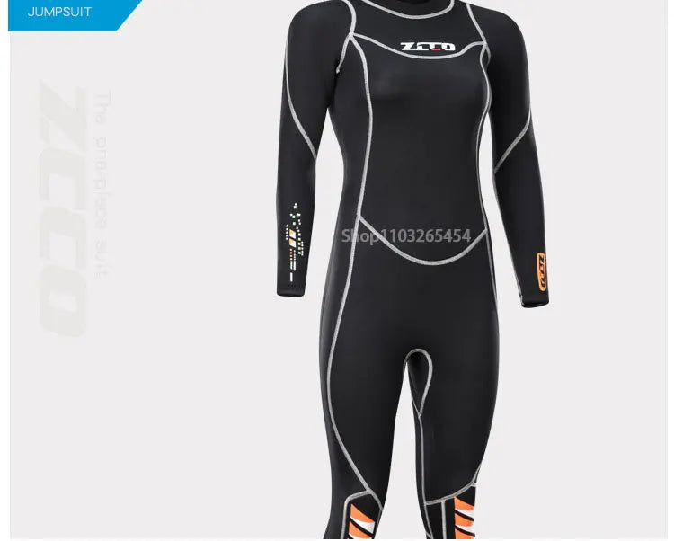 Combinaison de plongée en néoprène pour hommes, 3MM, manches longues, plongée en apnée, une pièce, Surf, pêche, maillots de bain thermiques