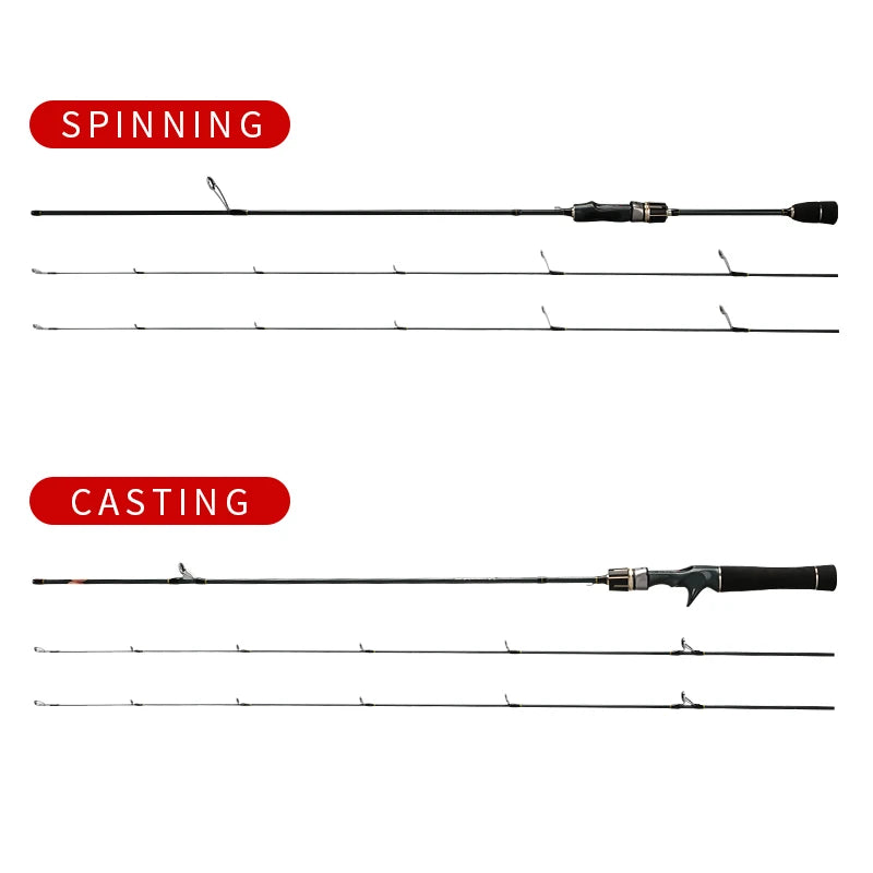 Pêche à la truite L + UL conseils canne à pêche truite canne légère filature Baitcasting leurre canne à pêche poulpe calmar matériel de pêche
