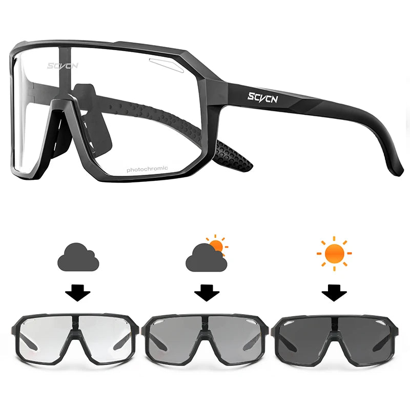 SCVCN Cycling Glasses MTB for Men Women Outdoor Sports Running Driving UV400 Sunglasses Road Racing Bicycle Cycling Eyewear