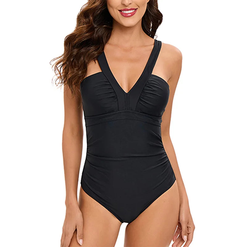 Maillot de bain une pièce Sexy pour femmes, Push Up, grande taille, contrôle du ventre, Monokini, vêtements de plage, Vintage, 2024