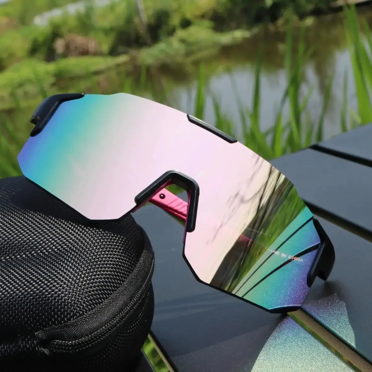 Nuevas gafas de sol de ciclismo de gran montura UV400, protección UV, deportes al aire libre, a prueba de viento, antirayos ultravioleta, para senderismo y escalada