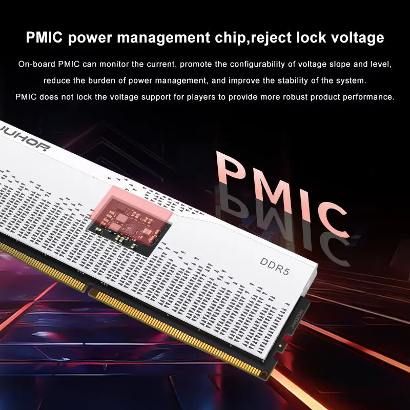 Mémoire RAM DDR5 JUHOR 16 Go 4800 MHz 5600 MHz 6000 MHz pour ordinateur de bureau et jeux