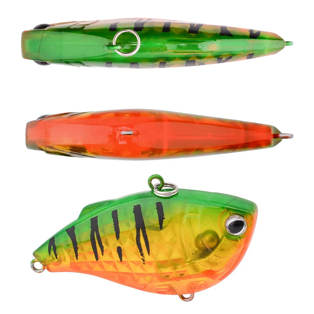 Aorace 1 PC VIB leurres de pêche 15g 6 cm appât dur artificiel coulant manivelle Wobber matériel de pêche avec hameçons triples