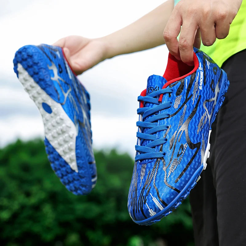 Chaussures de Football TF Unisexe Polyester Basses — Crampons Gazon Synthétique, Ado & Adulte EU 31–44
