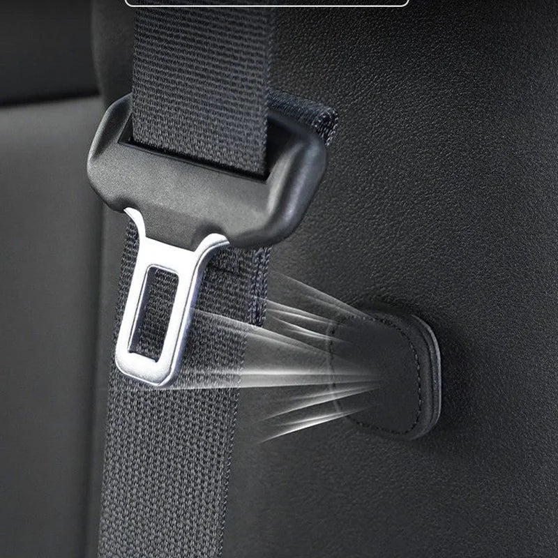 Magnetic Suction Suede Car Seat Belt Clip, Auto Belt Holder, Stabilizer Fastener, Adjustable Clip, Seat Belt Stopper