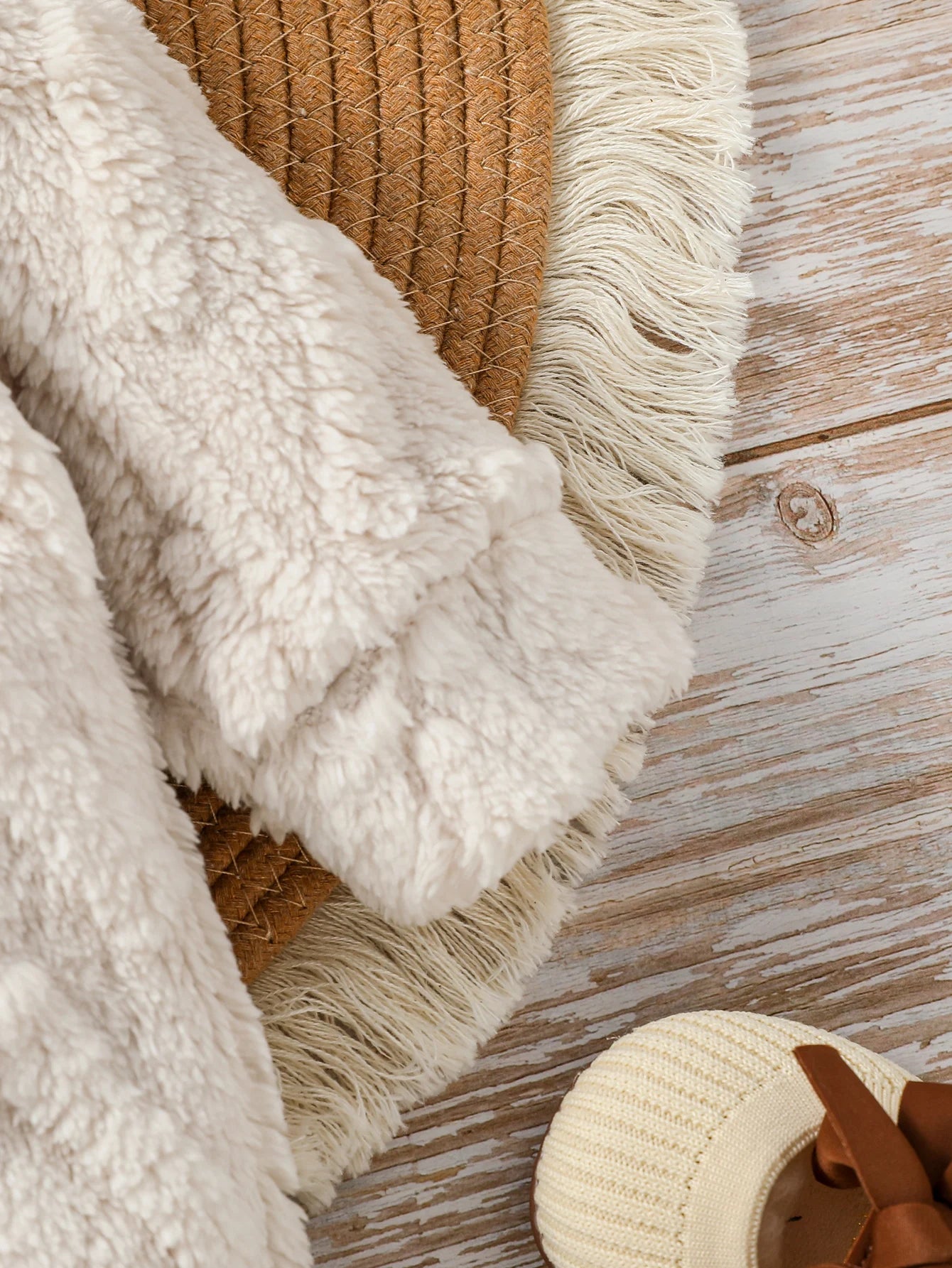 Combinaison Bébé Garçon Hiver Peluche À Capuche — Manches Longues Fermeture Éclair
