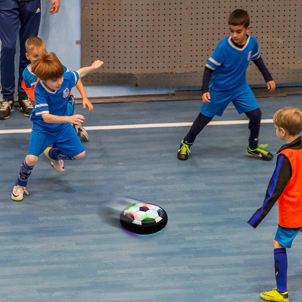 Hover balón de fútbol juguetes para niños Fútbol flotante eléctrico con luz LED música balón de fútbol juego al aire libre juguetes deportivos para niños
