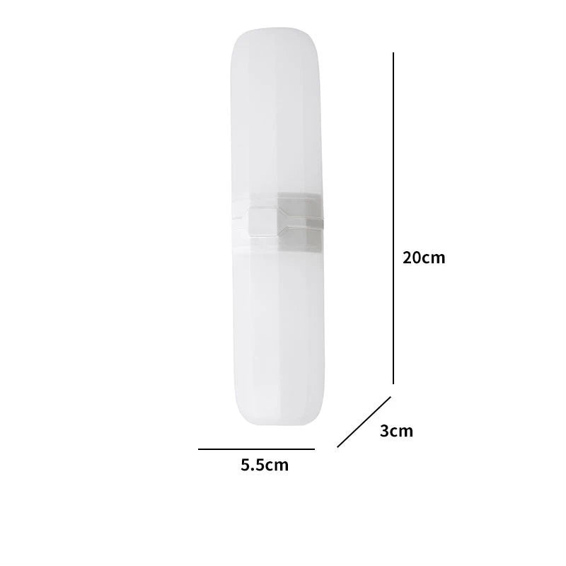 Estuche protector portátil para cepillo de dientes y pasta dental, soporte de viaje, caja de almacenamiento para acampar, protege el cepillo de dientes y la pasta dental de la suciedad y los daños