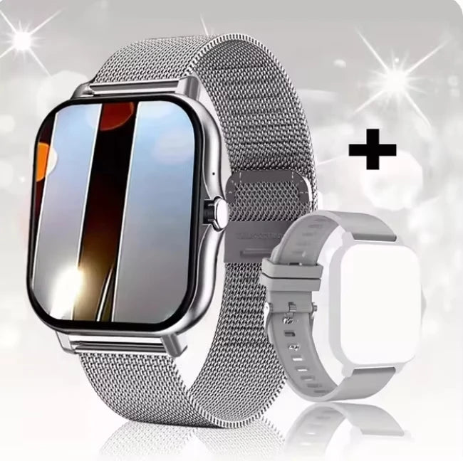 Montre Connectée 2025 Bluetooth — Oxygène Pression Artérielle Smartwatch Cadeau