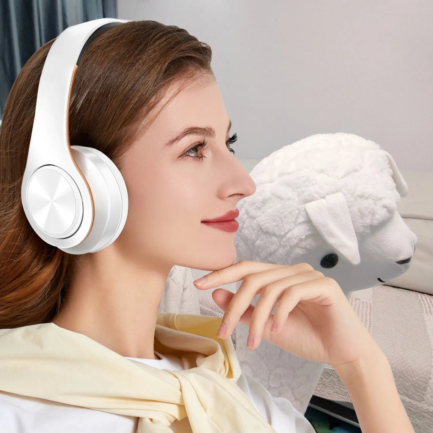 Casque Bluetooth sans fil pliable stéréo avec microphone – Sport et mains libres pour MP3 et smartphone