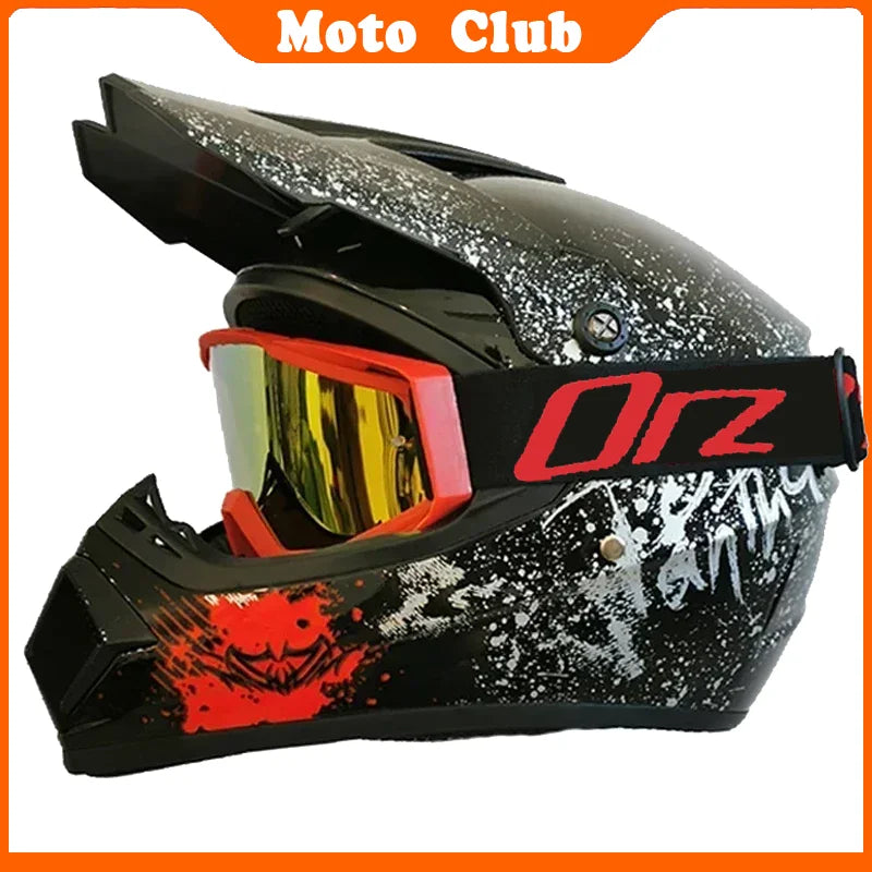 Professional Motorcycle Helmet Motocross Off-Road Protective Helmet Children's Off-Road Helmet Capacete De Motocicleta Goggles Gifts