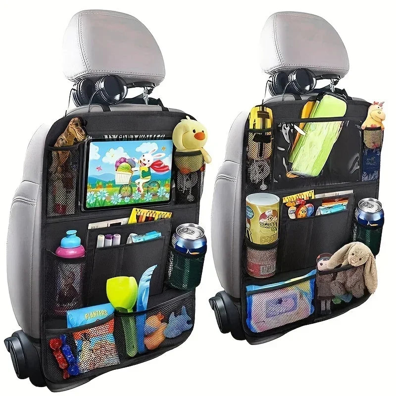 Organisateur de siège de voiture multi-poches, matériau imperméable et Durable, parfait pour les voyages sur route et l'utilisation quotidienne, excellent cadeau pour les vacances, 1 pièce