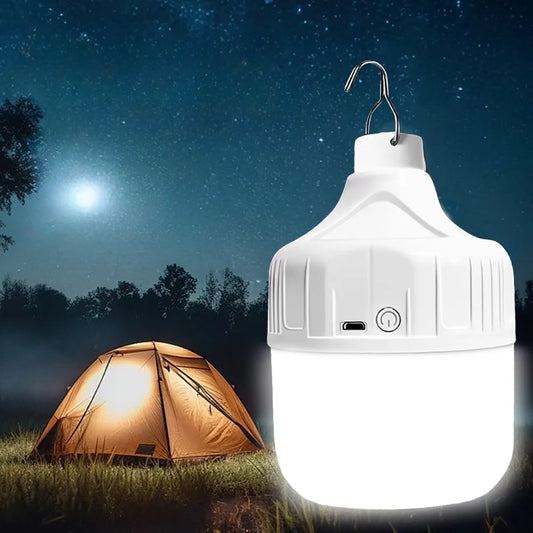 Lampe LED suspendue Portable, Rechargeable par USB, haute luminosité, étanche, pour l'extérieur, le Camping, la pêche, éclairage nocturne d'urgence