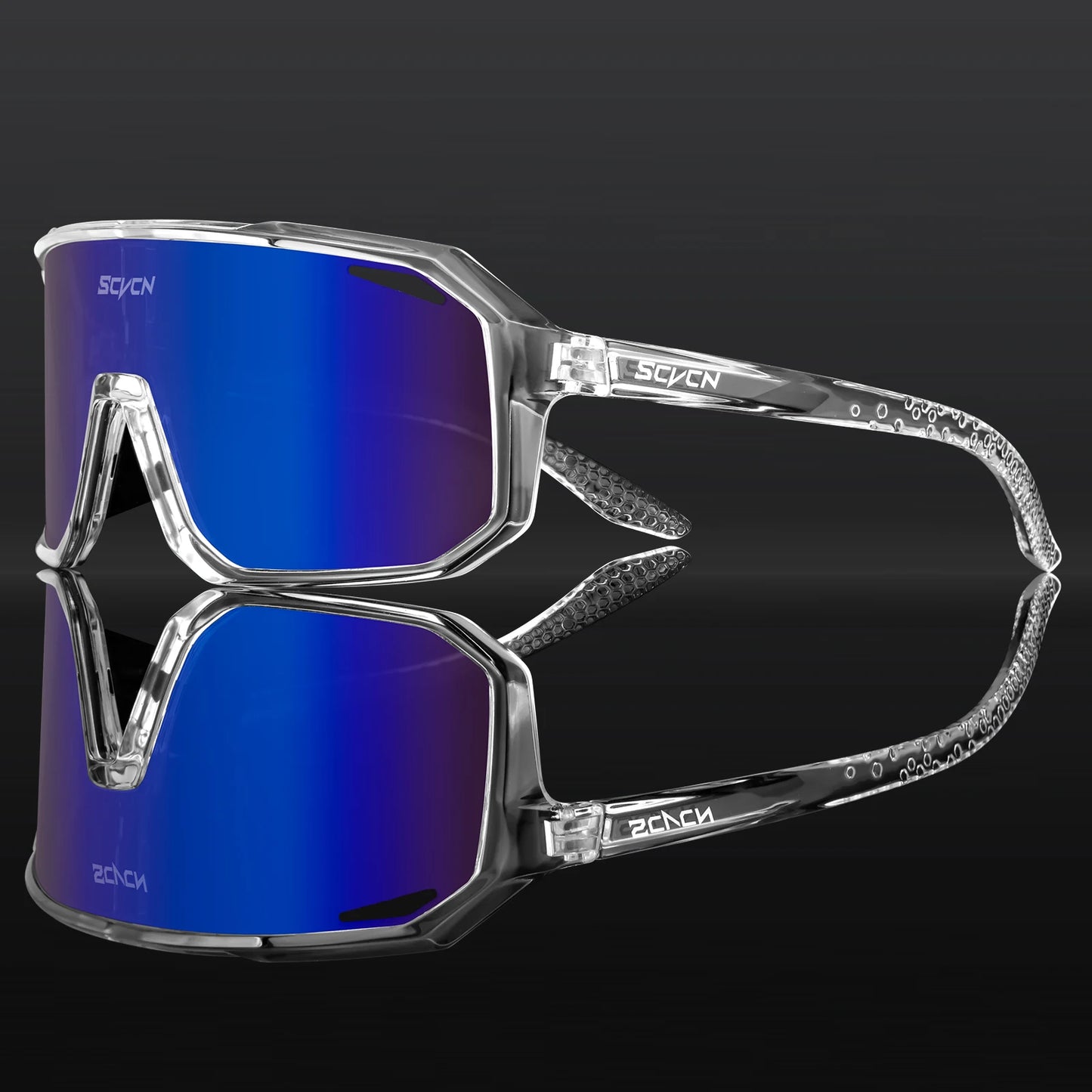 SCVCN Gafas de sol de ciclismo para hombre y mujer, MTB, bicicleta de carretera, gafas de conducción, deportes al aire libre, gafas de correr UV400, gafas de senderismo