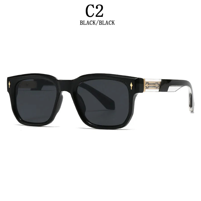 2025 Vintage Sunglasses Men Holiday Square Sunglasses Women Trendy Retro Eyewear Women Sunglasses Gafas De Sol Hombre
