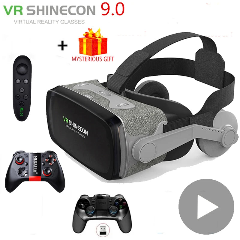 Casque VR 3D réalité virtuelle pour smartphone — lentilles, jumelles, jeu vidéo (v11)