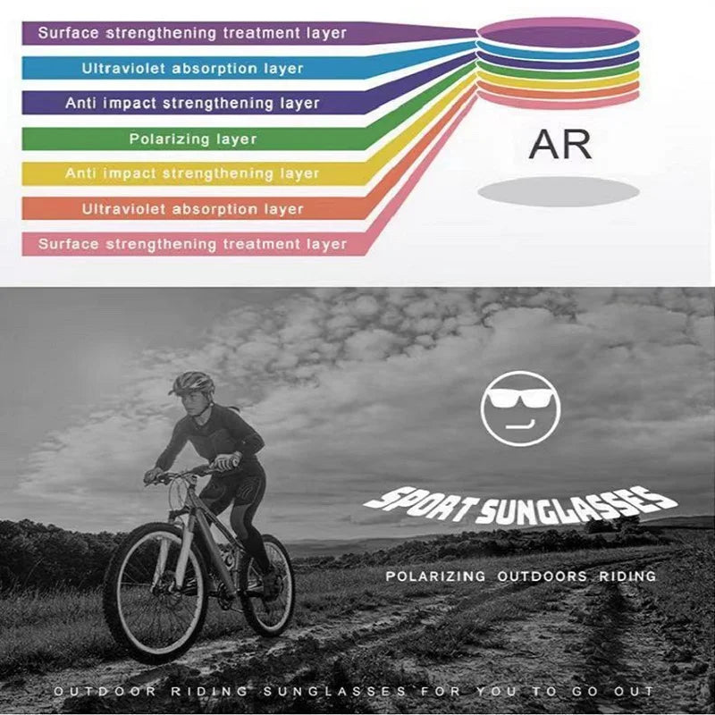 Lunettes de soleil polarisées pour hommes — carrées, vintage, conduite, escalade, sport, cadeau Noël
