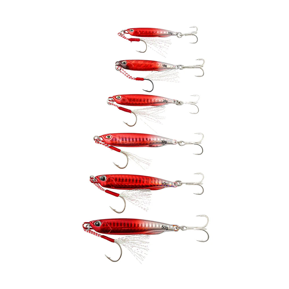 Leurre de Pêche Artificiel Japonais 10 à 50g — Appat Casting Bar & Poissons de Mer