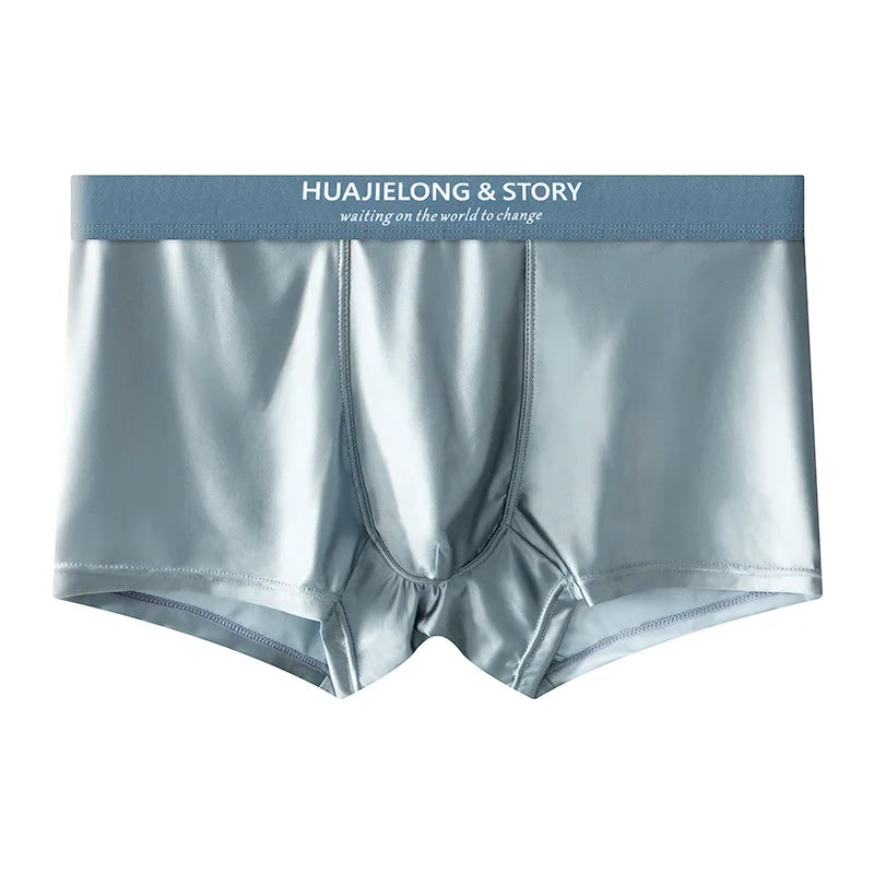Boxer Satin Soie Homme — Respirant, Mince & Sans Couture