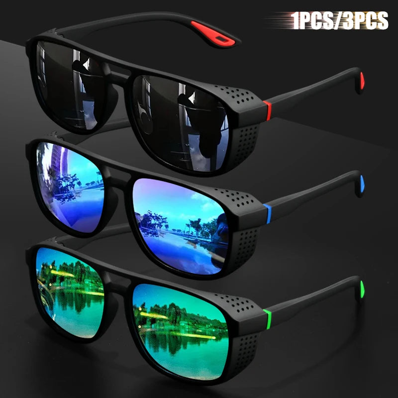 Lunettes de soleil polarisées de sport 1 pièce/3 pièces, design coupe-vent, adaptées au cyclisme et à la course en plein air, légères UV400