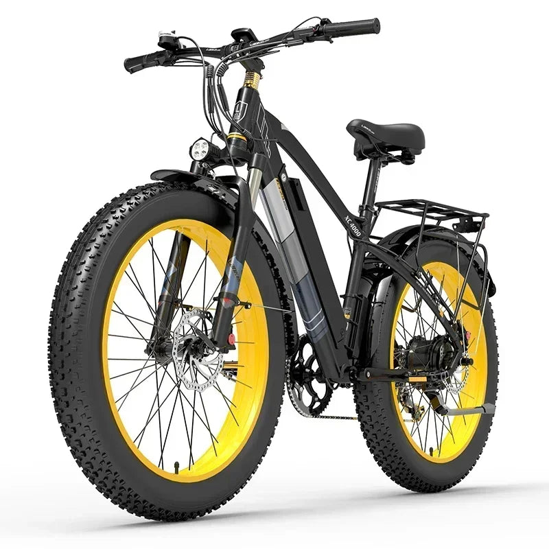 Vélo Électrique Ville 1000W Batterie 48V 17,5Ah — Frein Hydraulique Pneu 26x4,0 Pouces