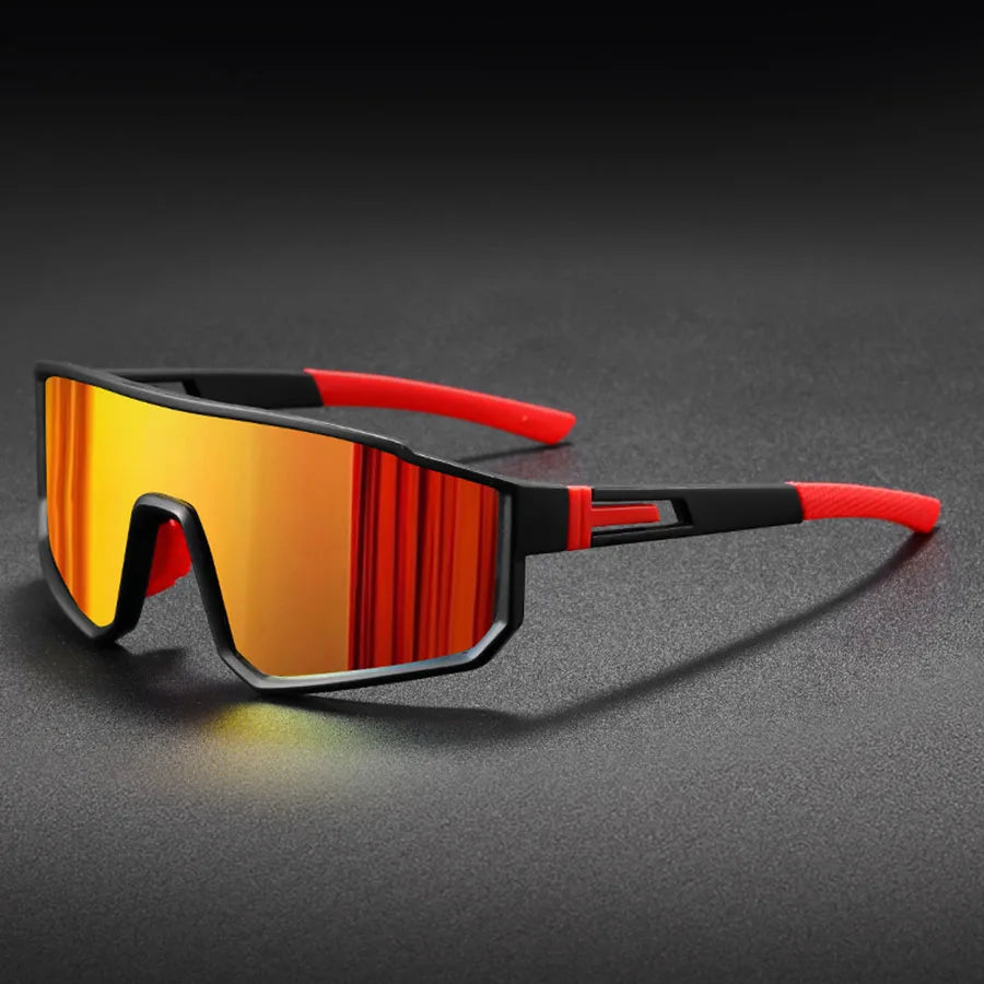 Men's oversized cycling glasses, bike, windproof, colorful coating, outdoor sports sunglasses, motorcycle