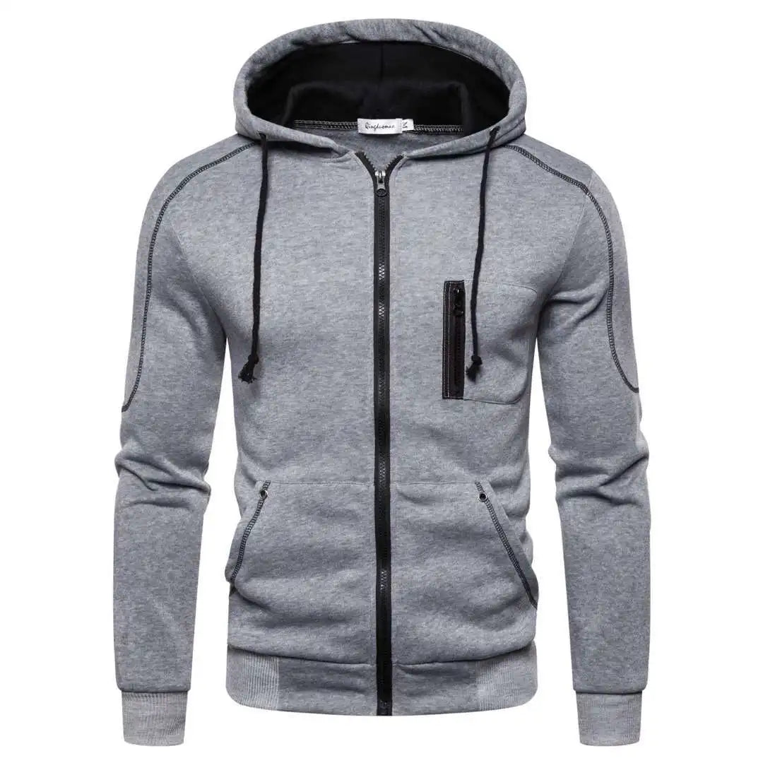 Sudadera con capucha para hombre negra, blanca, verde militar, roja, con bloques de color, polar, fresca, informal, ropa de invierno, prendas de vestir, sudaderas con capucha