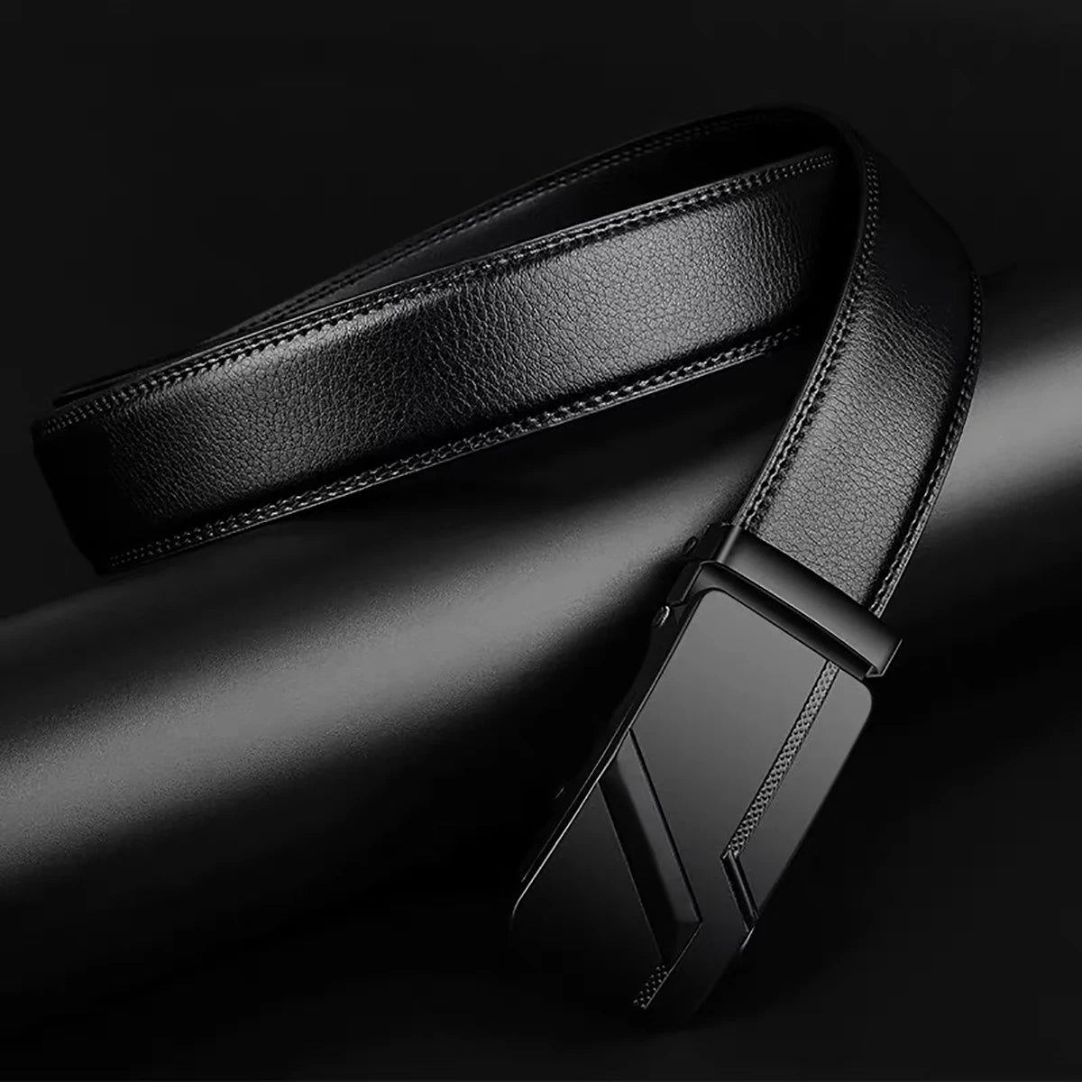 Ceinture automatique pour homme — noire, 110cm / 120cm / 130cm