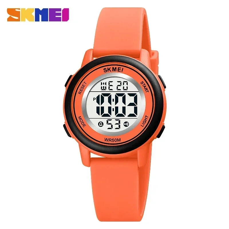 SKMEI 1721 Waterproof Alarm Children's Watches Kids Watch Boys Girls Sport Children's Watch Colorful LED Kids Digital Watches
