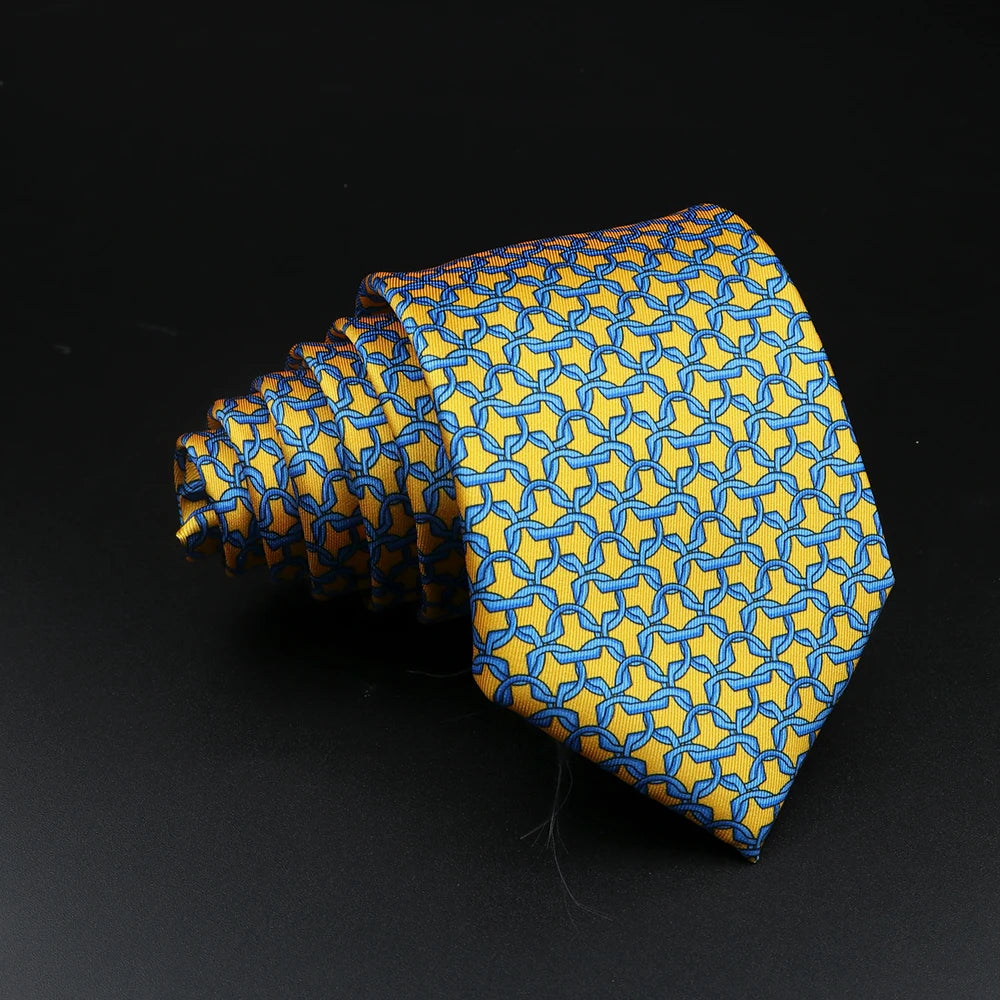 51 Styles Men's Silk Ties Jacquard Striped Plaid Floral Tie Accessories Daily Wear Shirt Suit Necktie Wedding Party Gift