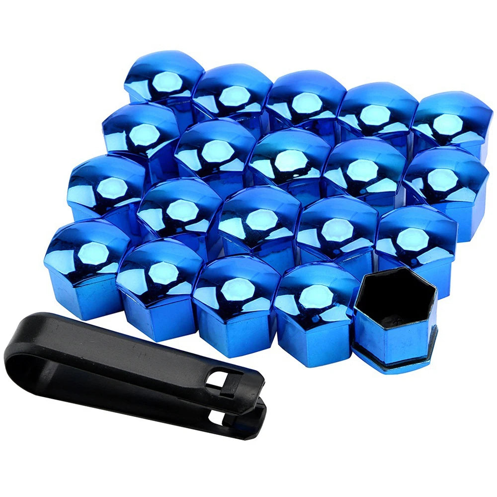 20pcs Car Wheel Nut Caps, Anti-rust Car Hub Screw Protective Covers, Car Tire Screw Caps, Nut Bolt Covers, Automotive Exterior 17/19/21mm