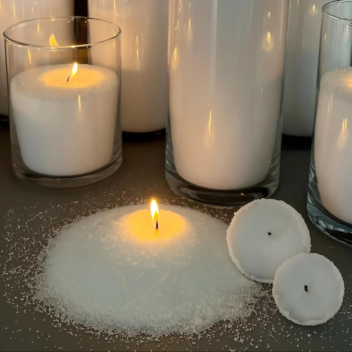 Liquidación_Arena para velas con mechas, arena de cera recargable, arena para velas DIY para hacer velas, decoración del hogar, bodas, Halloween, Navidad