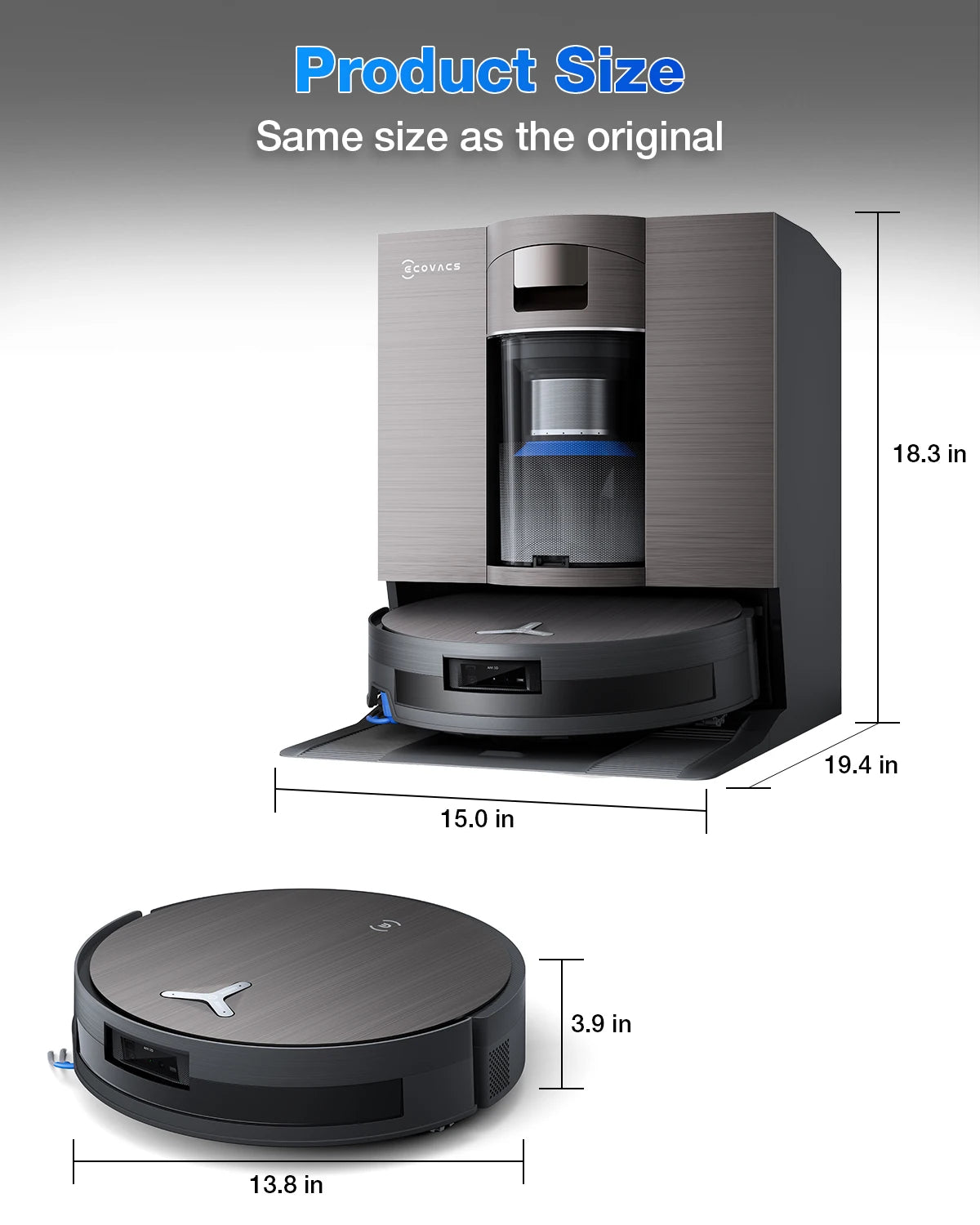 ECOVACS DEEBOT X11 Omni Cyclone aspiradora robot trapeadora, barrido, fregado, sin enredos, electrodoméstico, aspiradora inalámbrica potente, robot aspirador y trapeador de pisos con estación de carga, limpiadora de alfombras