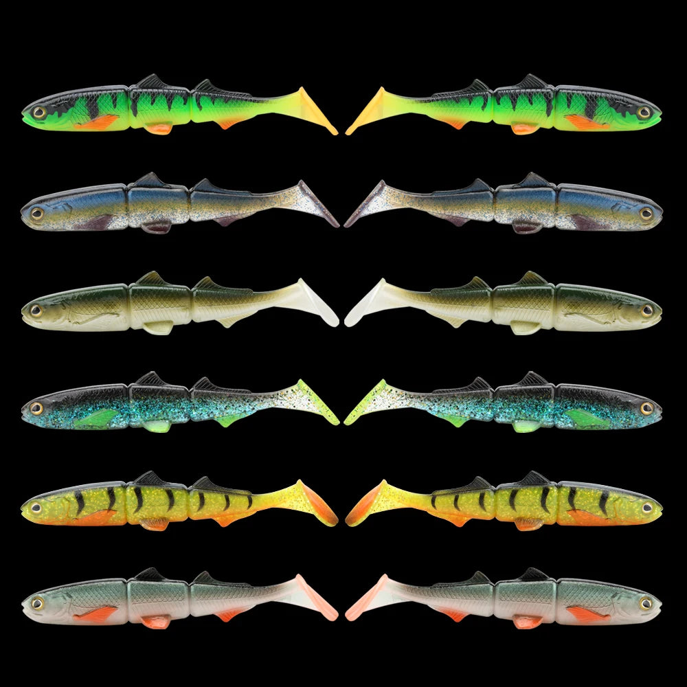 Spinpoler Paddle Tail Swimbait Shad brochet leurre de pêche 16 cm 22 cm appât souple 3 sections articulé Wobbler perche Zander attirail