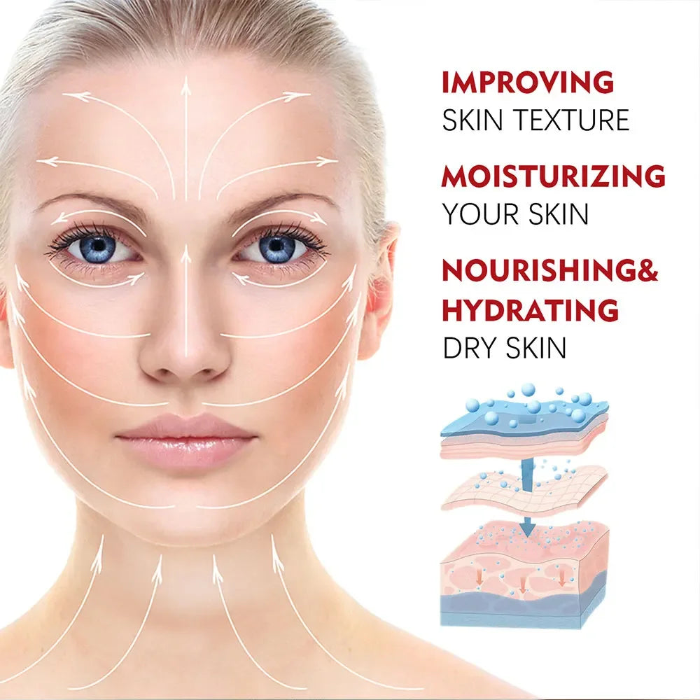 Retinol Lifting Firming Cream for Face, Collagen Product for Smoothing Wrinkles, Moisturizing, Whitening, Brightening for Skin