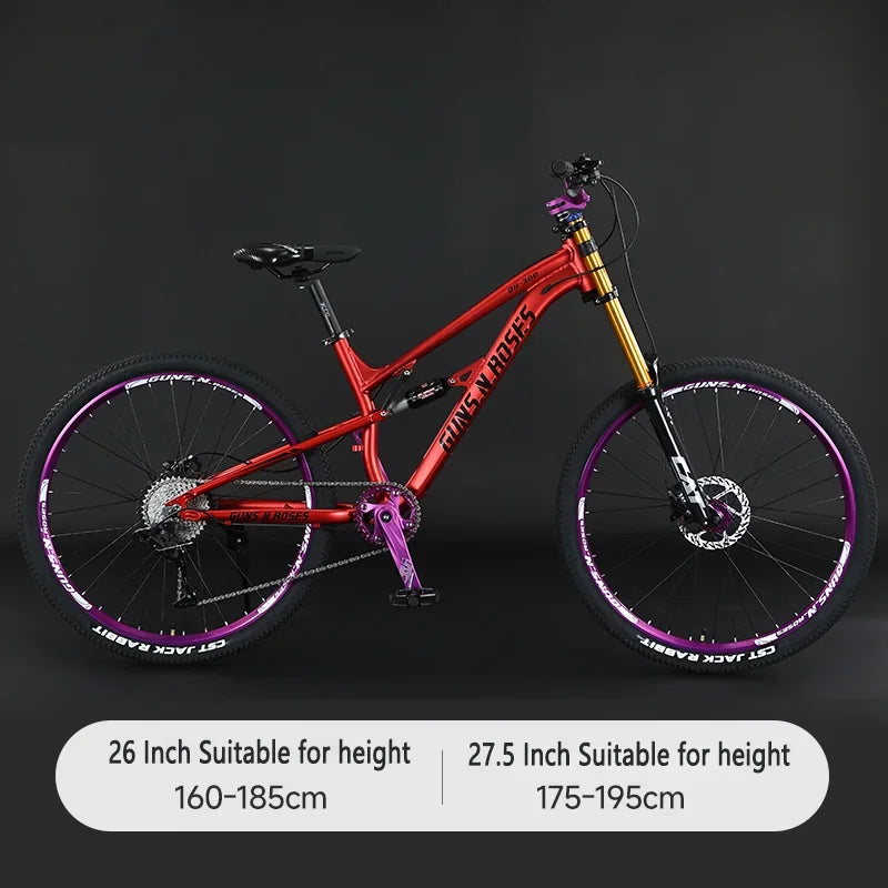 VTT Descente Suspension Souple 27,5 Pouces — 10 Vitesses Suspension Pneumatique Frein Huile