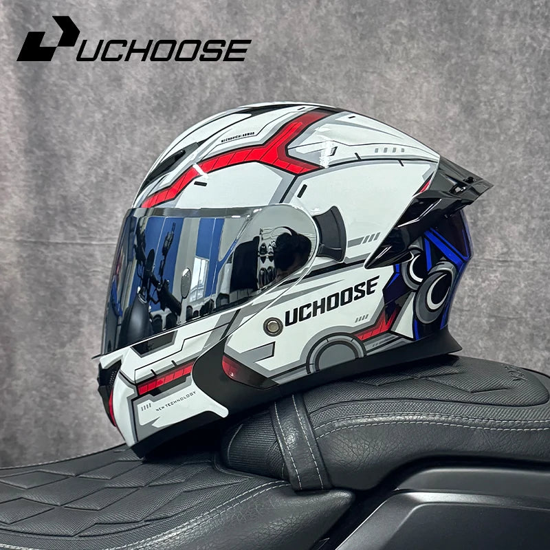 Casque de moto DOT de haute qualité quatre saisons course de Motocross modulaire rabattable hommes femmes casque tout-terrain casque gratuit