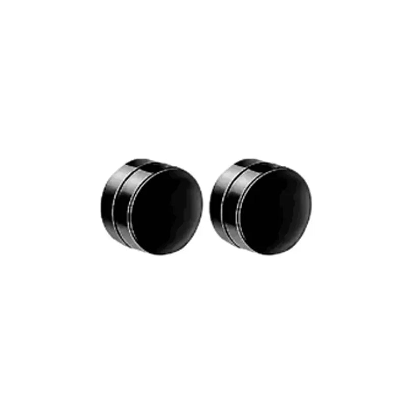 Ensemble de faux boucles d'oreilles en acier inoxydable pour hommes, 1 à 10 paires, à la mode, avec trou d'oreille, aimant gratuit, zircon