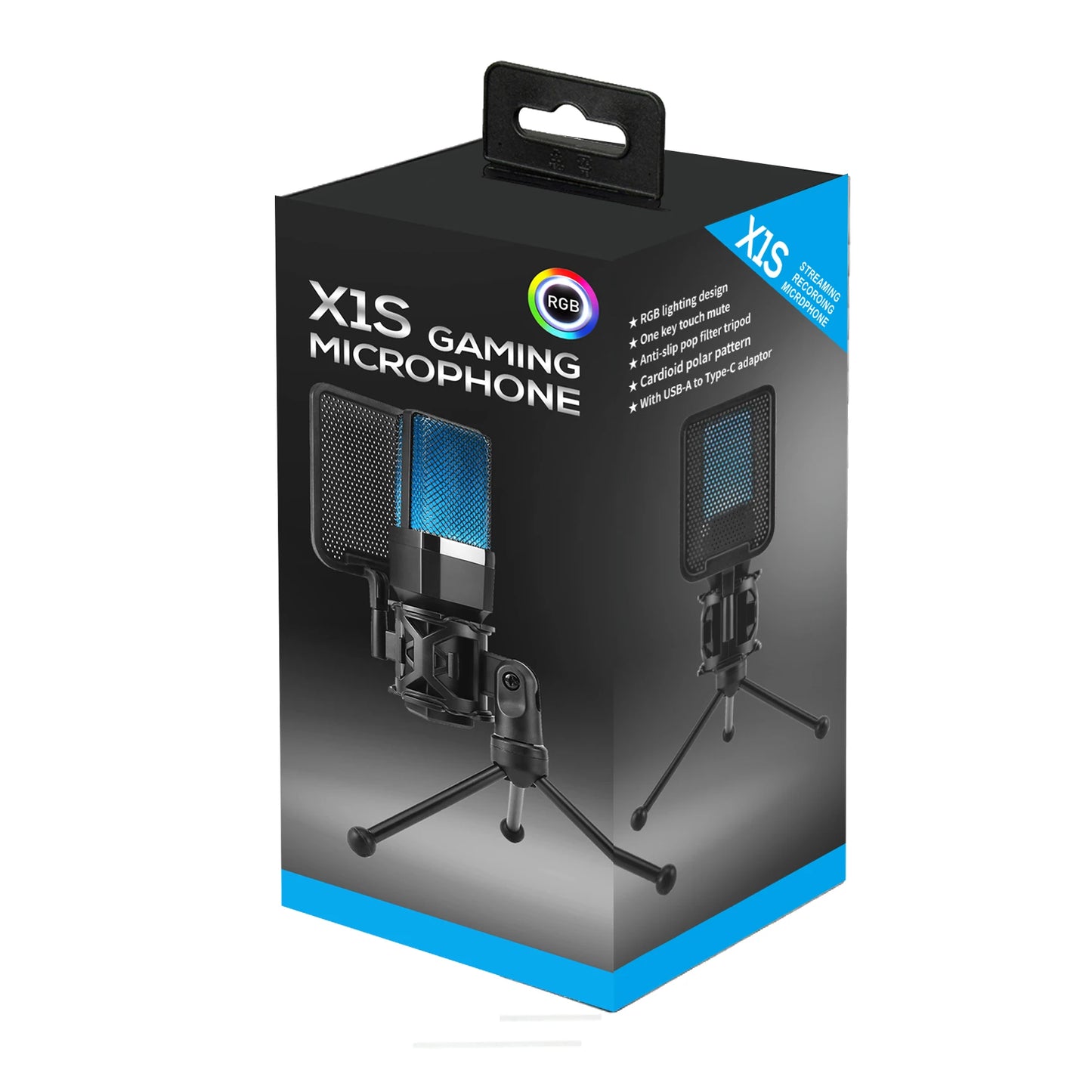 Microphone USB à condensateur pour gaming et podcast – Micro filaire pour PC, streaming et karaoké