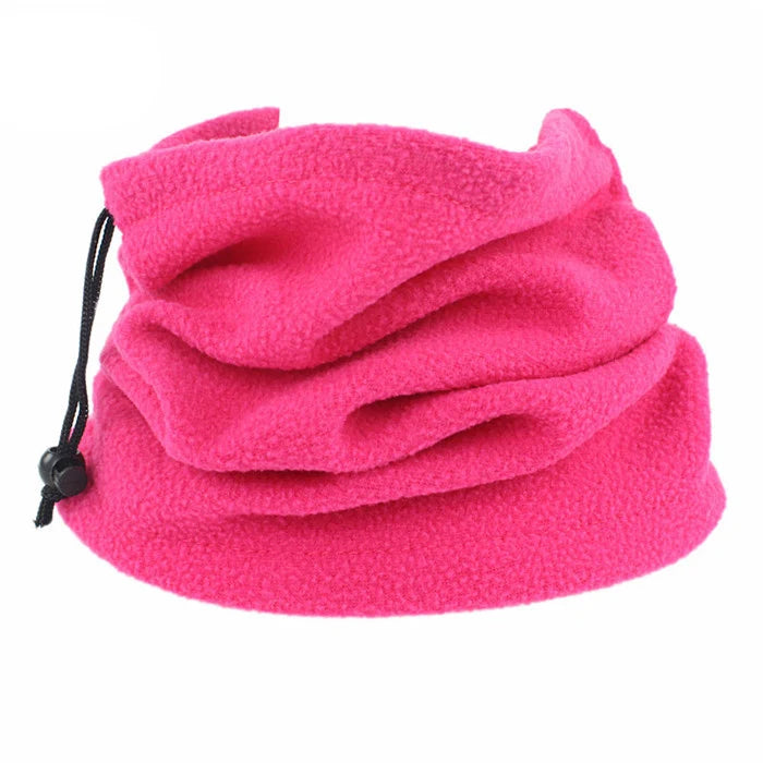 Gorro polar cálido para invierno, bufanda, braga de cuello ajustable para deportes de invierno, pesca, patinaje, correr, ciclismo