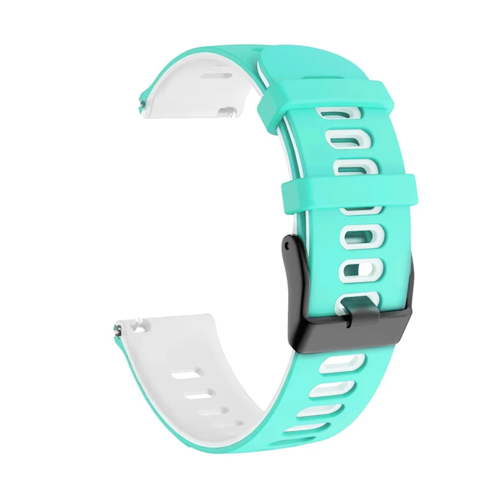 Bracelet de montre en silicone 20mm/22mm — compatible smartwatches, sport