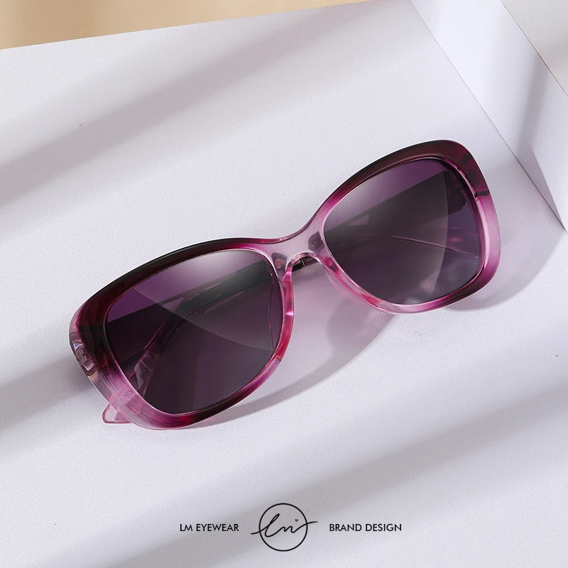 LM 2024 gafas de sol de mujer con lentes degradadas polarizadas, diseño de lujo para damas, elegantes, UV400, gafas de moda, Lunette De Soleil Femme