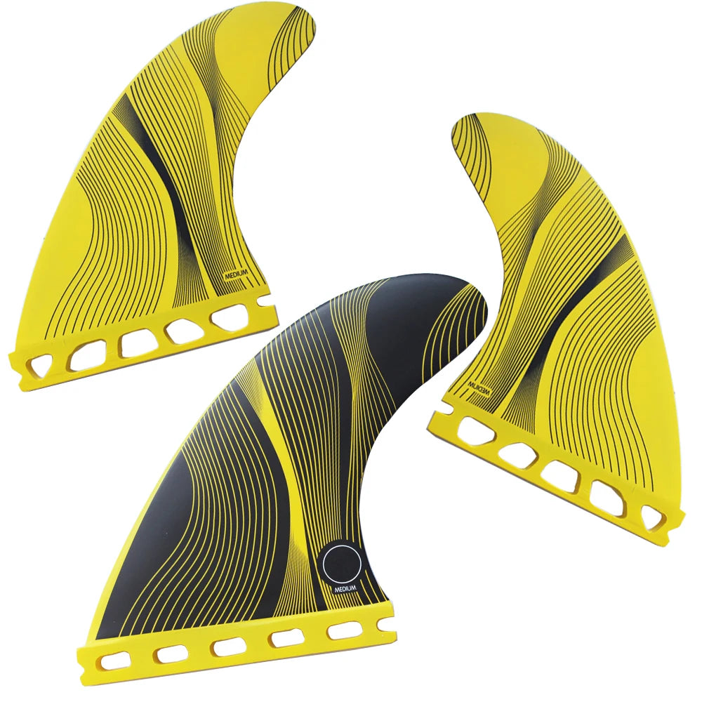 Palmes de surf en carbone et fibre de verre — nid d'abeille, propulseur, haute performance