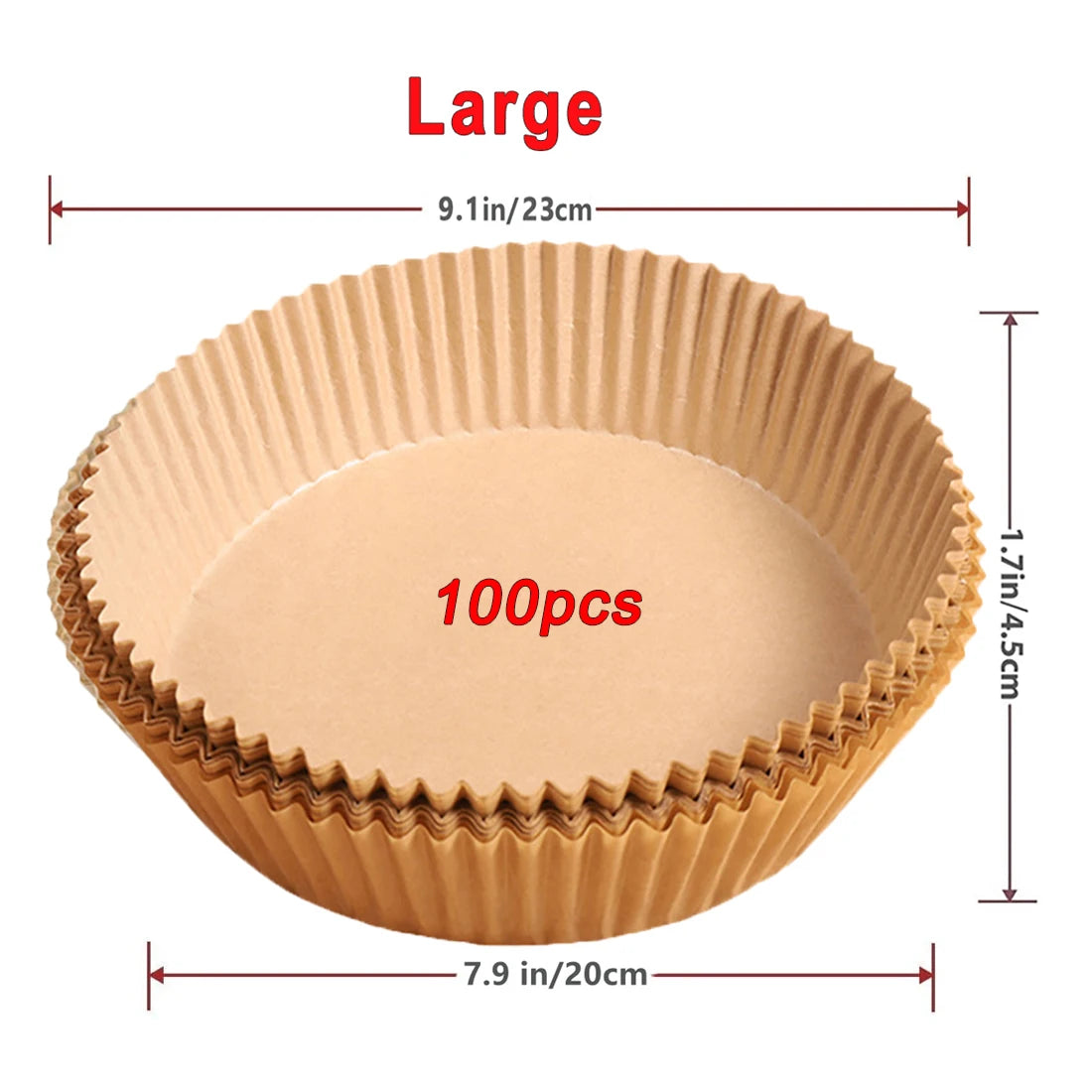 Papier antiadhésif pour friteuse à air et poulet, papiers de cuisson ronds, doublures en papier, accessoires de cuisine, 50 pièces, 100 pièces